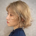 【 ミルクティーベージュ × ミニボブ 】浅野美紀