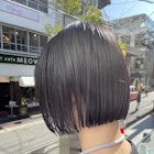 NUDE暗髪ヘイリーボブ ミニボブ 前下がりボブ 切りっぱなしボブ