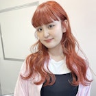 ハイトーン ピンクオレンジ オレンジカラー ケアブリーチ