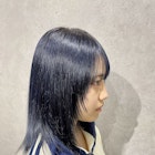 青髪/ネイビーブルー/ブルーブラック/ブルーヘアカラー/HIRO