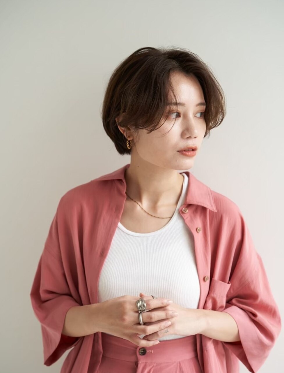 女性らしさUP◎大人女性に人気のマッシュショート