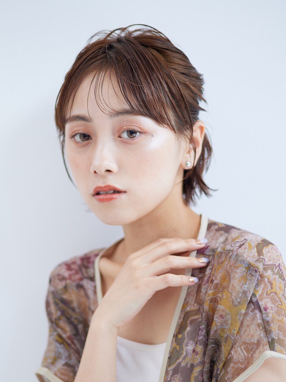 アレンジショート お呼ばれヘア