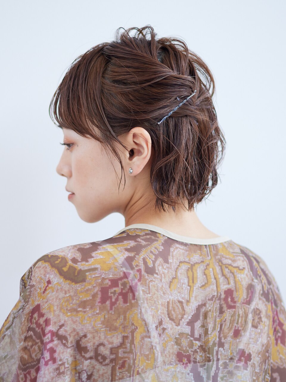 アレンジショート お呼ばれヘア