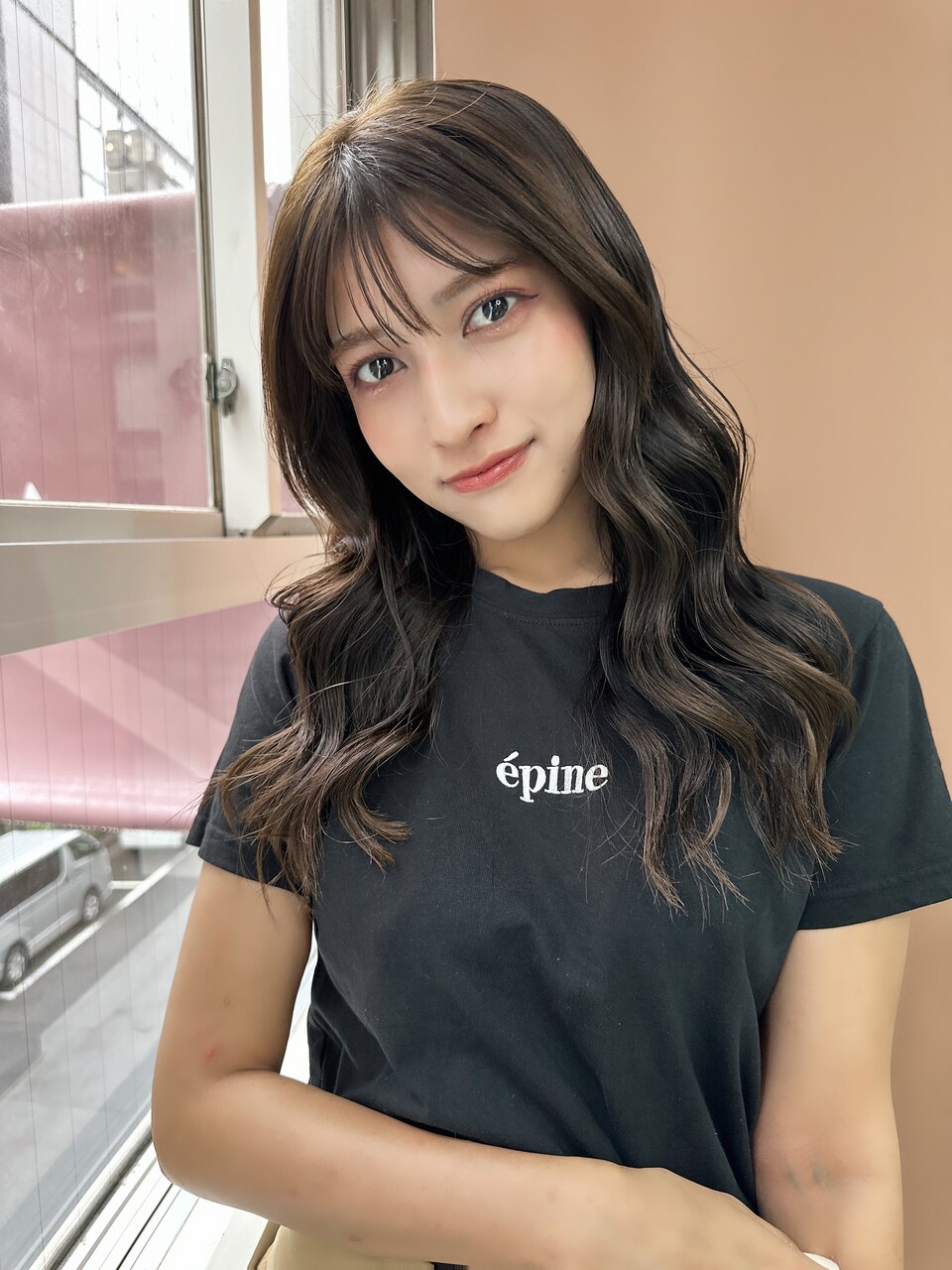 #コテ巻き風パーマ #パーマロング#韓国風パーマ#デジタルパーマ