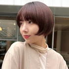 表参道/ぱっつん/切りっぱなし/モード/前下がり/ミニボブ