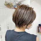 マチルダボブピンクベージュインナーグレージュウルフ