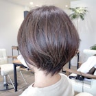 【 I. 】30代からのナチュラル前下がりショートボブ 川口