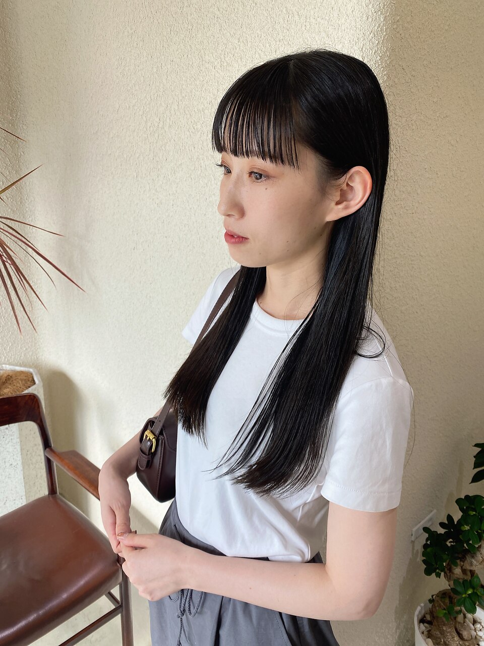 黒髪ロング