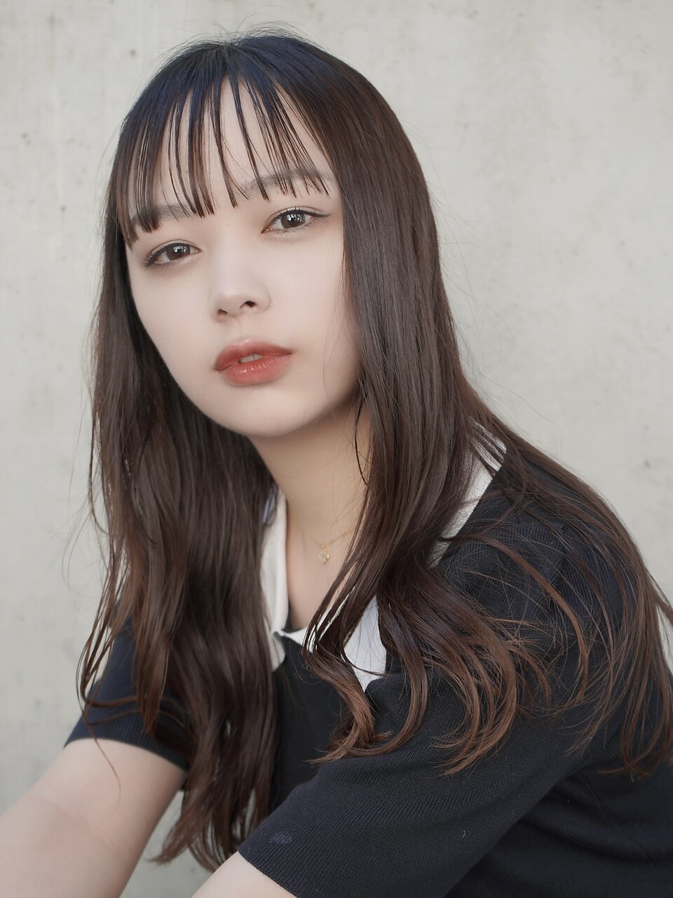 ☆韓国風ロングヘア☆シースルーバング20代30代