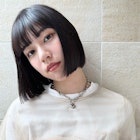 ボブ/ロブ/切りっぱなし/前髪/顔周りカット/銀座一丁目