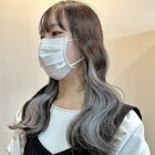 学校:仕事で隠せるバレないインナーカラーミルクティーアッシュ