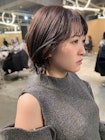 【 くびれボブ × ラベンダーブラウン 】浅野美紀