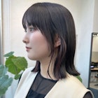 インナーカラーイヤリングカラーダブルカラー波巻きグレージュ◎