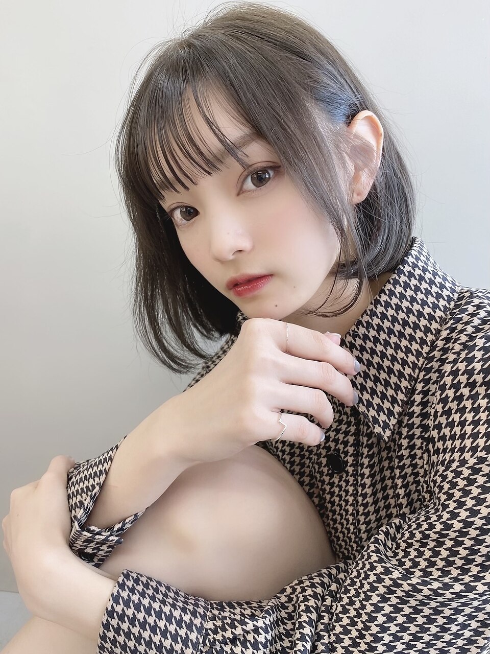 ハーフっぽくなれる◎透け感たっぷりのヘーゼルグレージュ☆