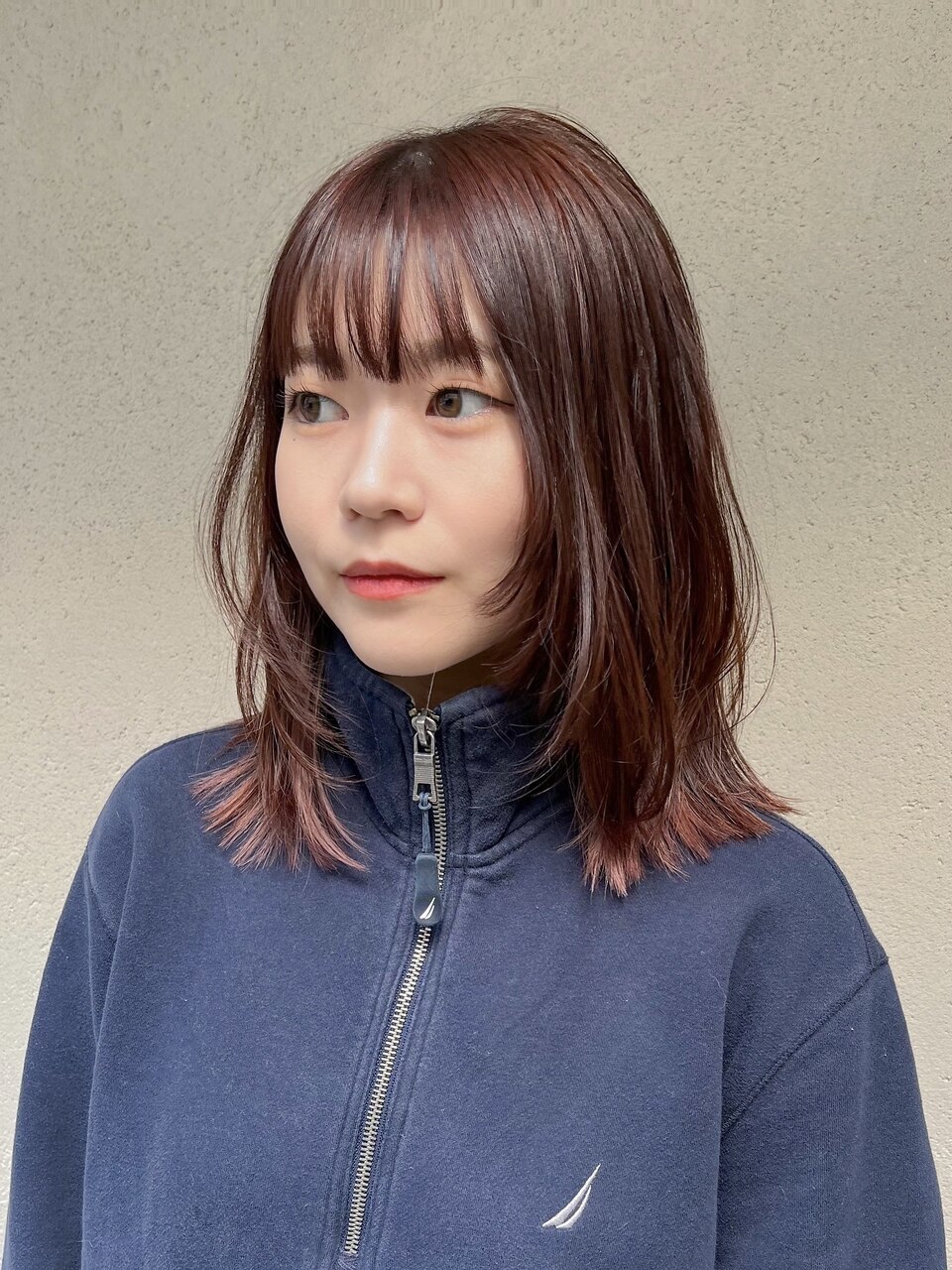 レイヤーカット暖色カラー