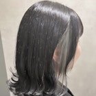 インナーカラーグレージュイヤリングカラーニュアンスカラー