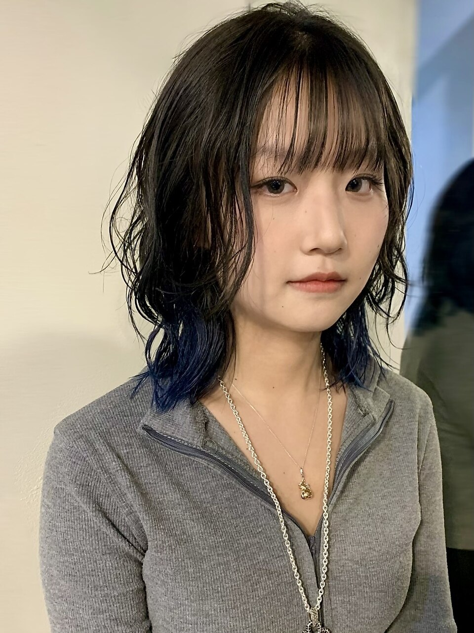 【 無造作ラフパーマ × ブルーアッシュ 】浅野美紀