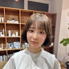 前髪/マチルダボブ/ピンクベージュ/ウルフ/インナーグレージュ