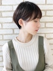 大人可愛い小顔ひし形クビレ丸みボブ20代30代40代大人ショート