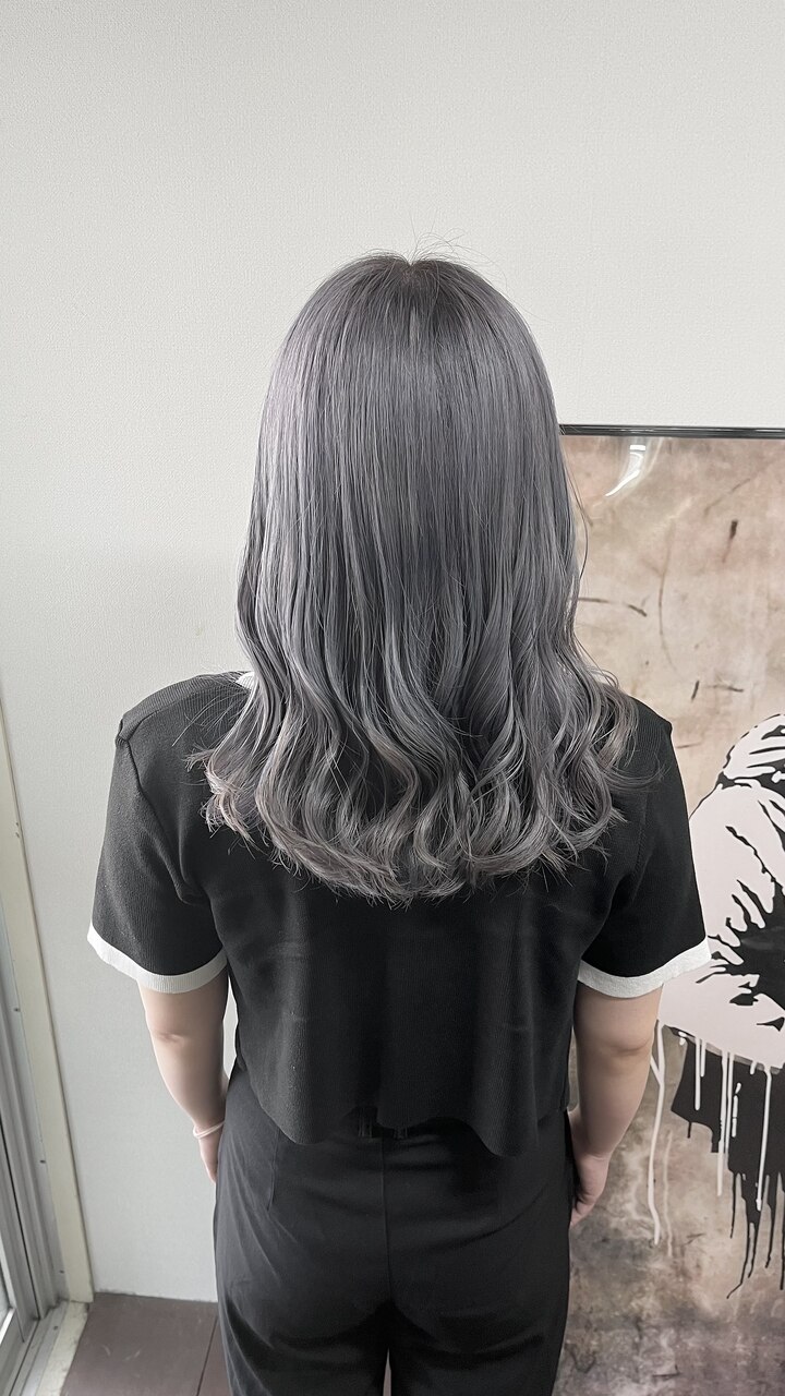 【透明感】アッシュグレー