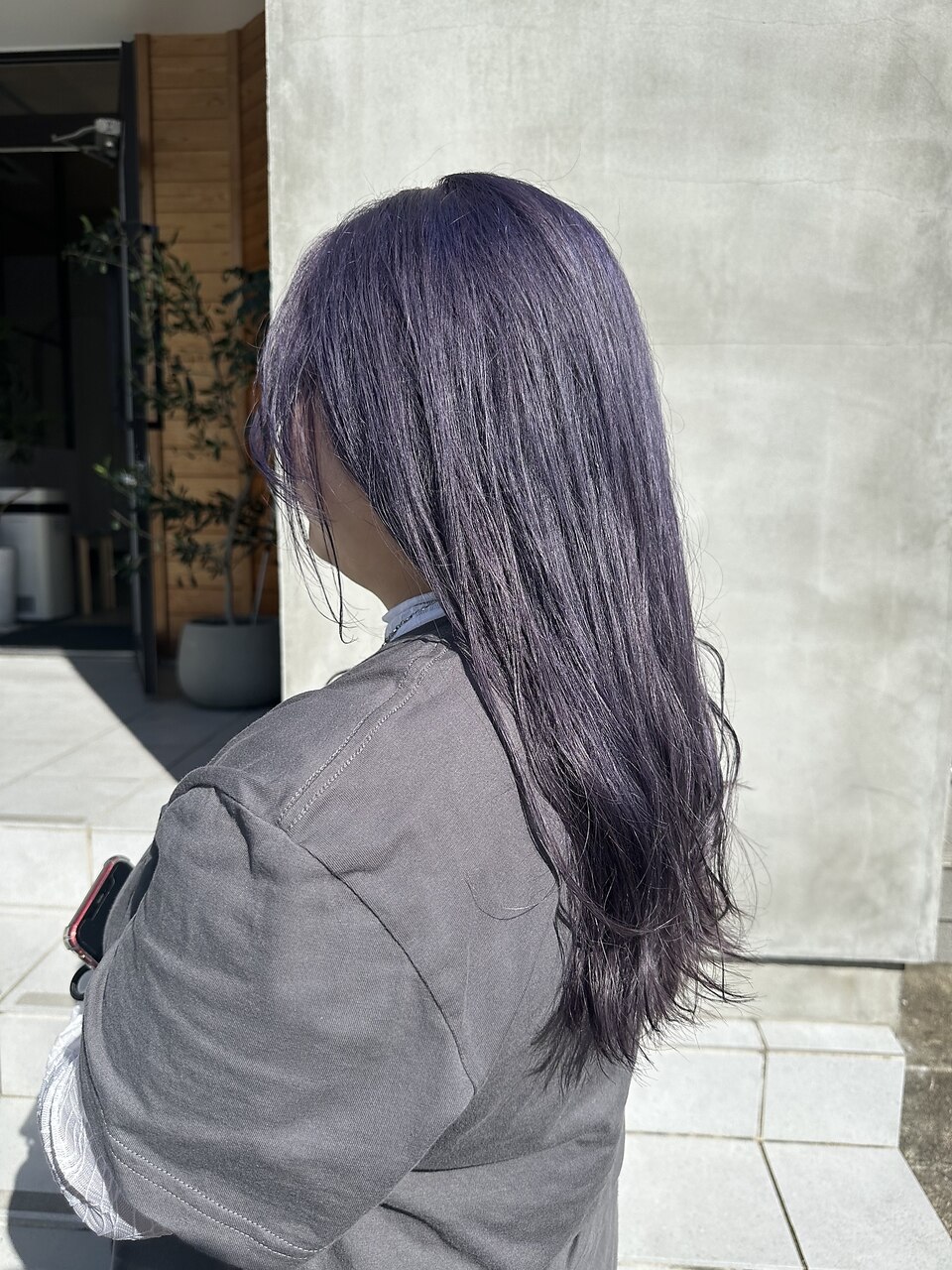 ダブルカラー　ラベンダーアッシュ