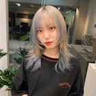 中性ウルフレイヤーカットロングウルフカット姫カット姫ウルフ