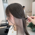 インナーカラーホワイトピンクベージュダブルカラーケアブリーチ