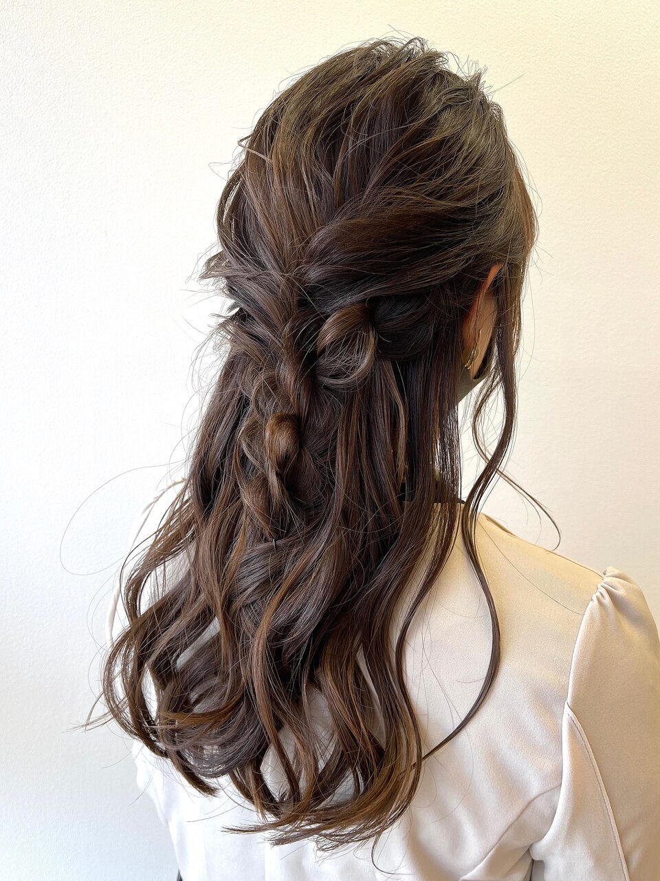 ナチュラルハーフアップ