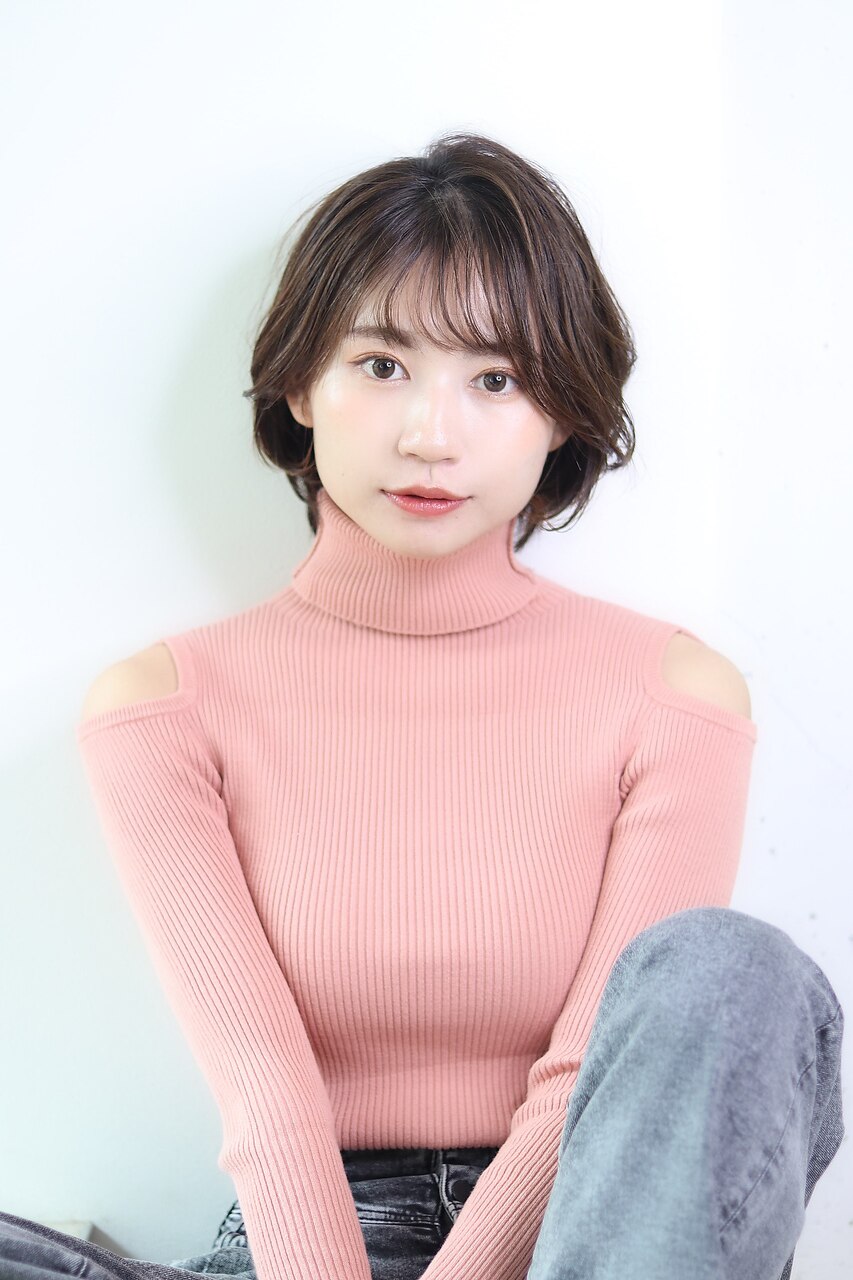 フェミニンショートボブ