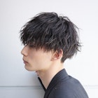 束感波巻きスパイラルパーマツイストスパイラルツーブロック渋谷