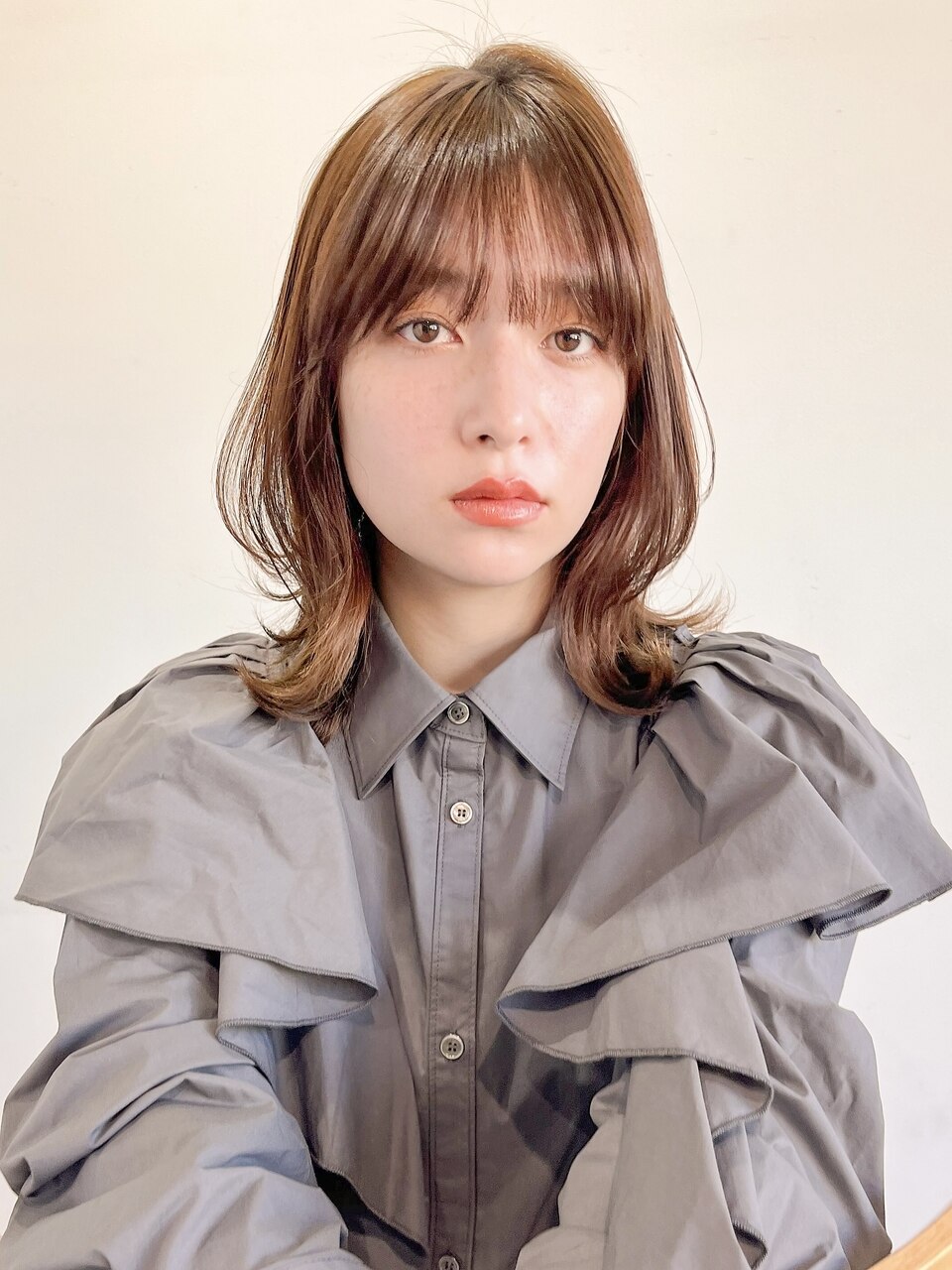 【unami】ワンカールパーマ×ミディアムレイヤー　澤田杏奈