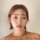 フルバング/ボブ/オレンジブラウン/オレンジベージュ/外ハネ