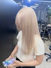 ブリーチ2回！ホワイトベージュカラー【クボシンタ・LiBro】