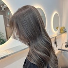 ハイライトカラーミルクティーベージュグレージュハイトーン