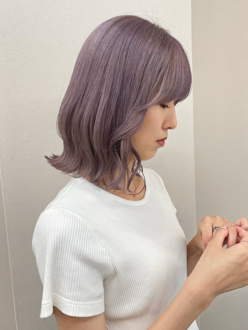 ブリーチ2回以上 シルバーラベンダー