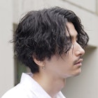 大人ヘアツイストスパイラルパーマかきあげセンターパート渋谷