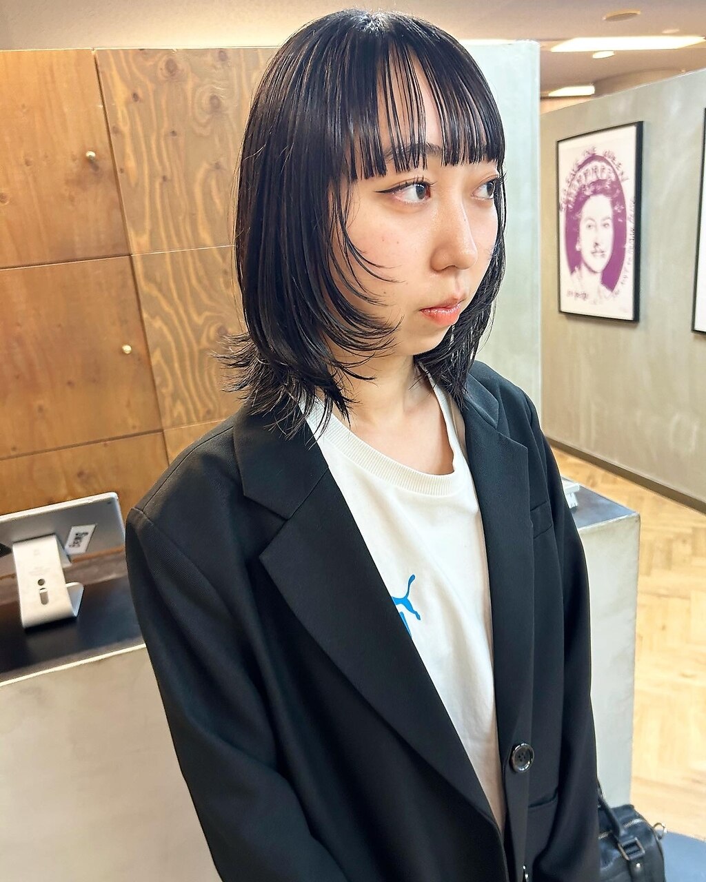 たっぷりレイヤー　ウルフレイヤー　顔まわりレイヤー