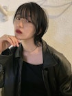 【 ショートウルフ × オリーブグレージュ 】 浅野美紀