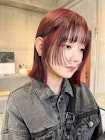 TAKE_ 顔まわりカット　赤　レッド