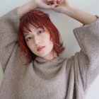 【WHOLE】チェリーレッド×ウェーブボブ