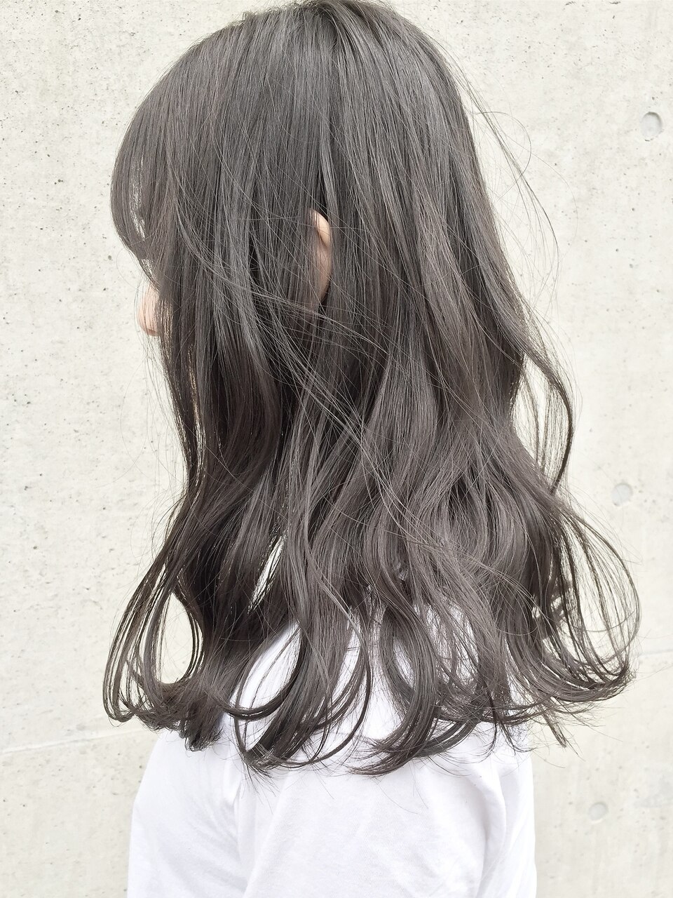 ●ブリーチなしカラー　透明感カラー　グレージュオリーブカラー