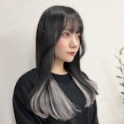 ダークグレー インナーエクステ シルバー【平井】