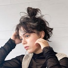 アレンジ_グレーベージュレイヤーロング前髪パーマ_9509