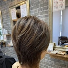 20代30代40代50代大人かわいいショートウルフアッシュグレージュ