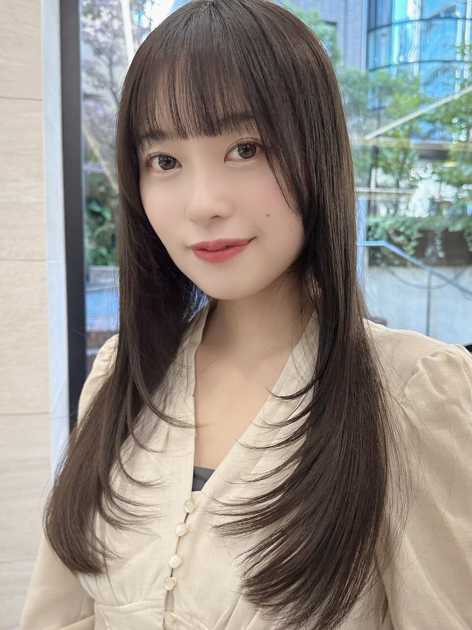 韓国ヘアレイヤーカットロング