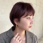 こなれ感ショートボブ x まろみピンクブラウン