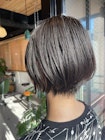 ショートボブ髪質改善白髪ぼかしハイライト