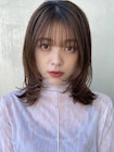 大人可愛い★外はねミディアムレイヤー