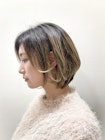 お洒落かっこいいシャドールーツ×グラデーションボブ