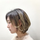 お洒落かっこいいシャドールーツ×グラデーションボブ